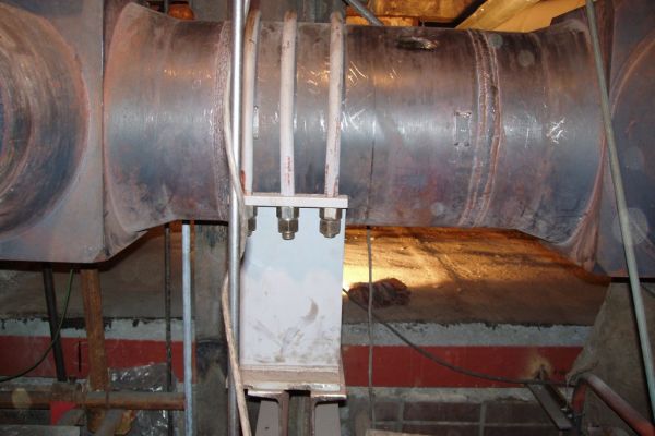 Repair of high pressure steam line