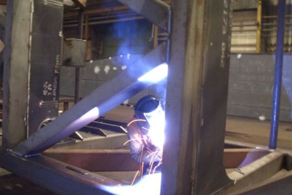 Production of the supporting frame